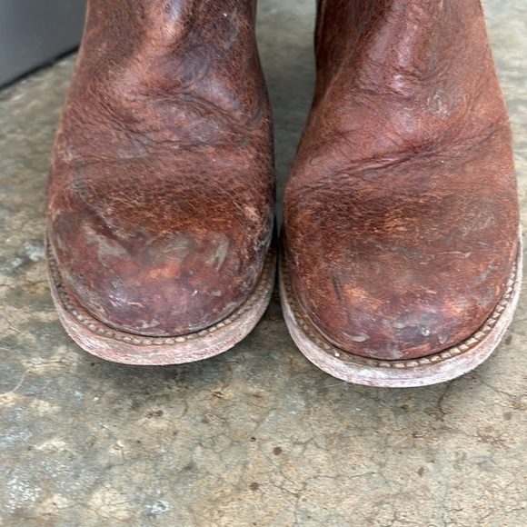 Brown Leather Knee-High Boots - Picture 11 of 14